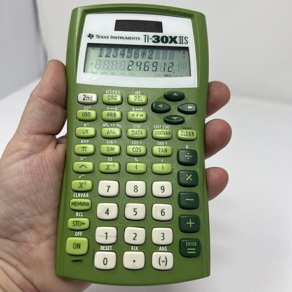 Texas Instruments TI-30X IIS 2-Line Scientific Calculator Green